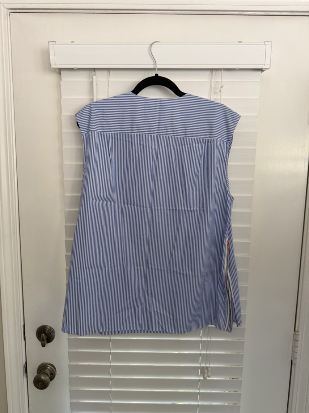 J. Crew Blue & White Striped Shirt - Picture 2 of 4